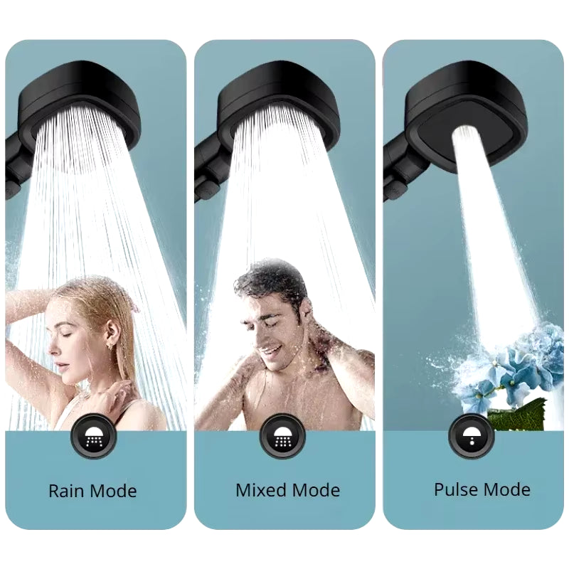 XIAOMI  3-Modes High Pressure Shower Head Water Saving Shower Heads Adjustable Water Massage Sprayer Bathroom Accessories