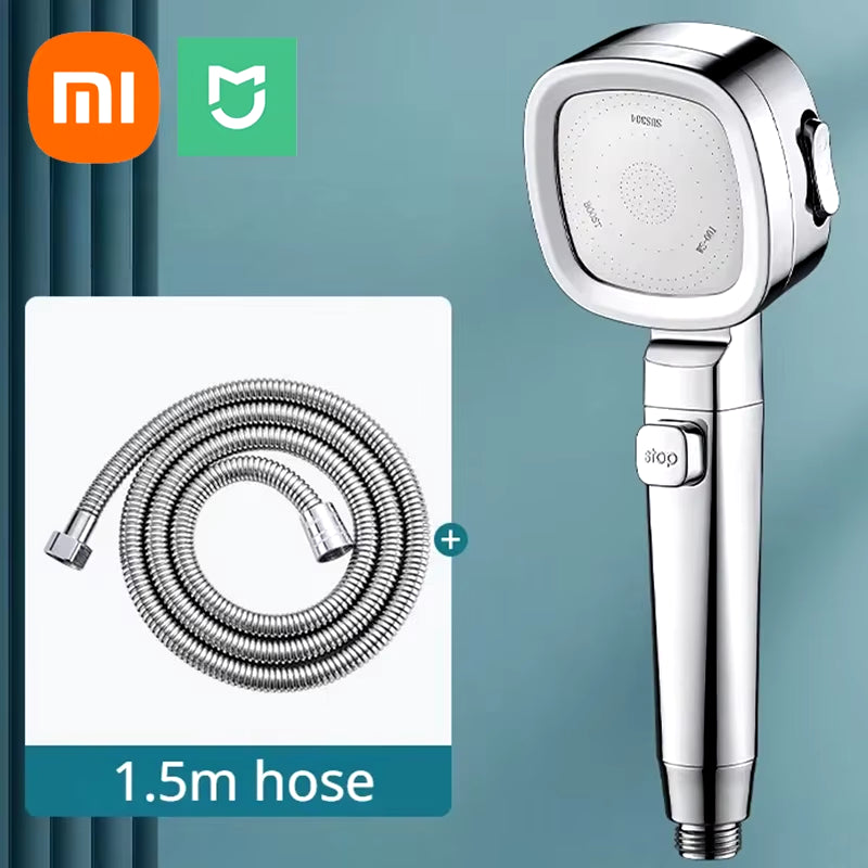 XIAOMI  3-Modes High Pressure Shower Head Water Saving Shower Heads Adjustable Water Massage Sprayer Bathroom Accessories